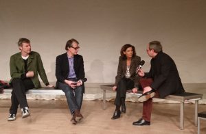 Can Oral, Hermann Bohlen, Amina Gusner, Jochen Meißner. Bild: Sophia Sprengel.